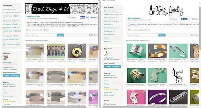 Etsy Alternatives - Store Layout Etsy Alternatives - Store Layout