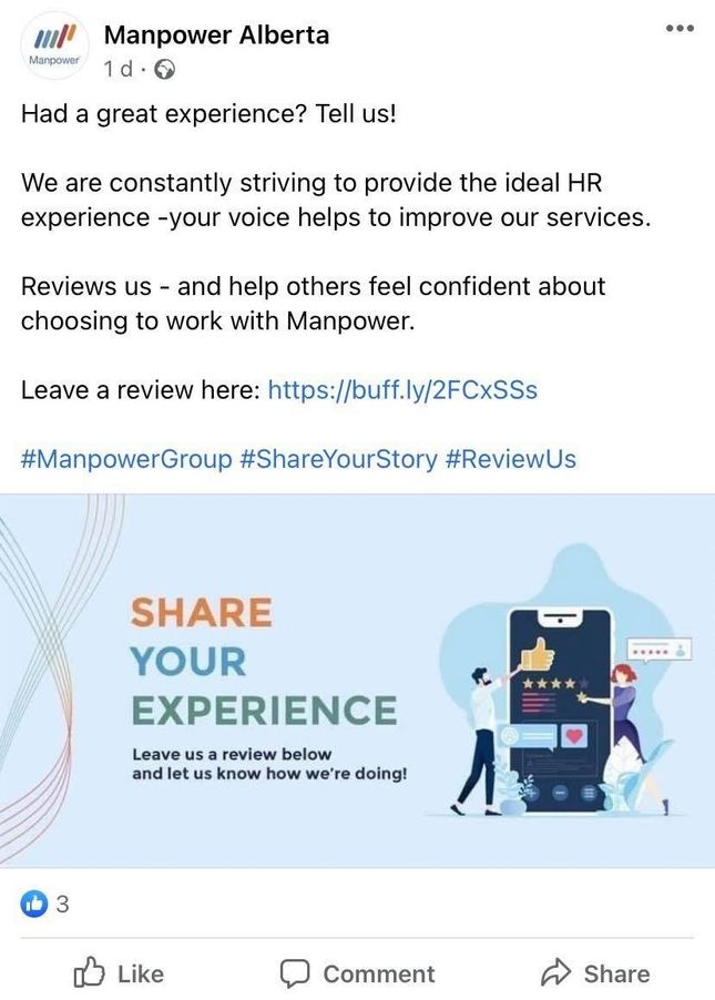 Facebook Review Example Facebook Review Example