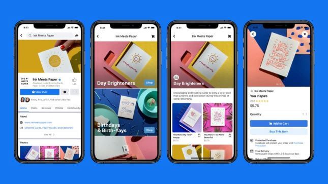 fb-shops-define Facebook Shops onscreen examples