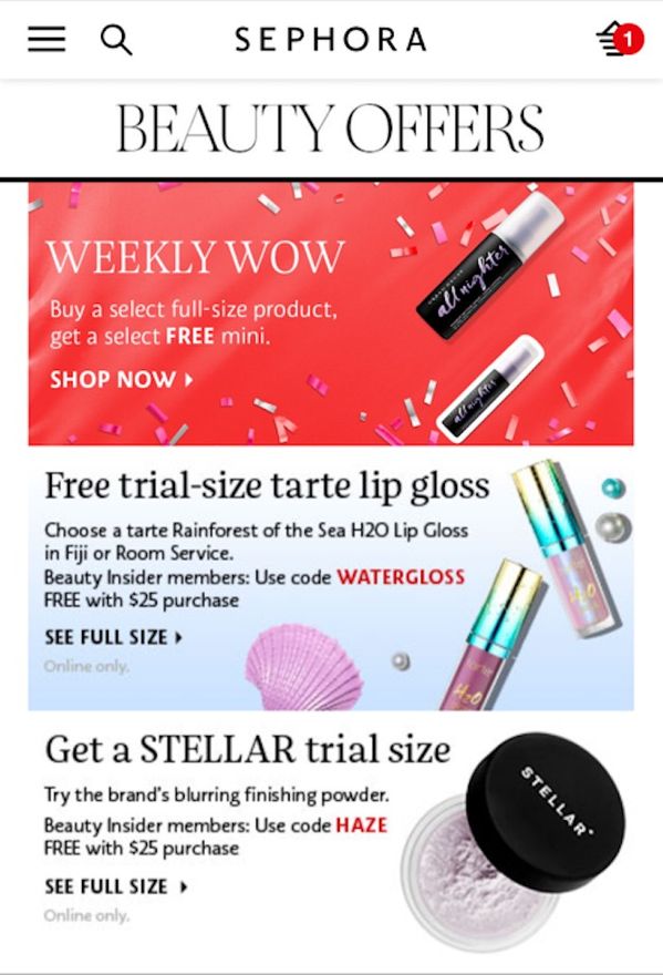 sephora (1) sephora promotions