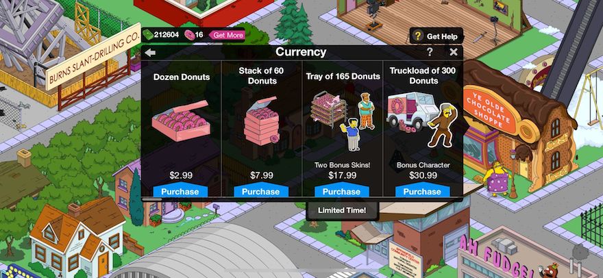 Simpsons Tapped Out screenshot Simpsons Tapped Out screenshot
