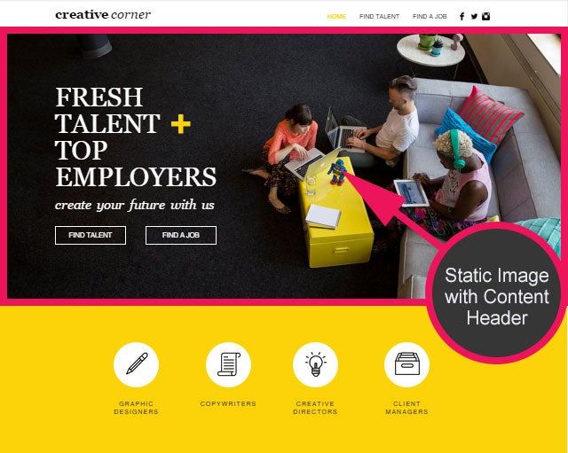 Click to see this template design from Wix Website Template Design - Image Content