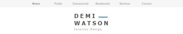 Click to see this template design from Wix Website template design - logo outside menu