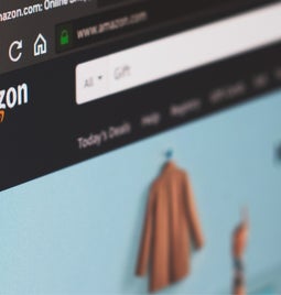 Screen showing an Amazon shopping page