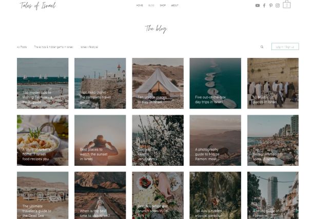 Wix Travel Blog Example Wix Travel Blog Example