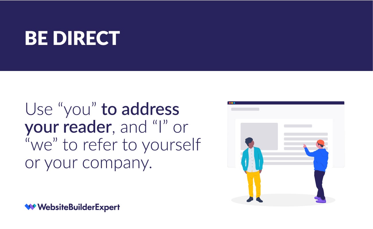 writing for the web tip be direct writing for the web tip be direct
