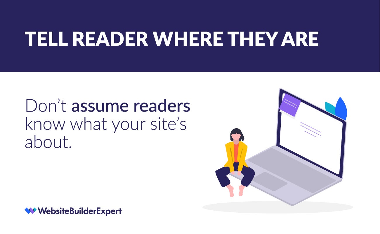 writing for the web tip tell readers where they are writing for the web tip tell readers where they are