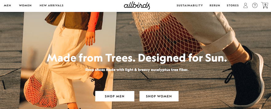 Allbirds screenshot Allbirds screenshot