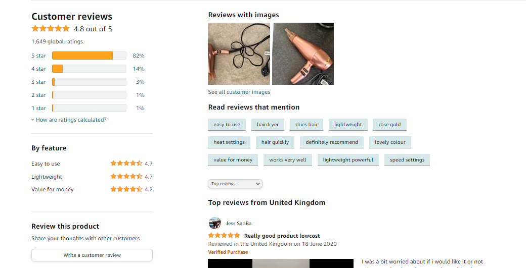 Amazon Review Example Amazon Review Example