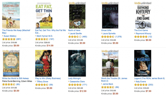 amazon_books Book listings on Amazon