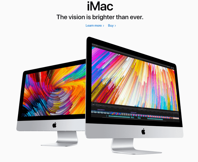 Apple iMac Product Example apple imac product example