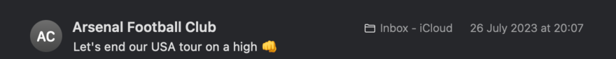 Arsenal Arsenal email subject line