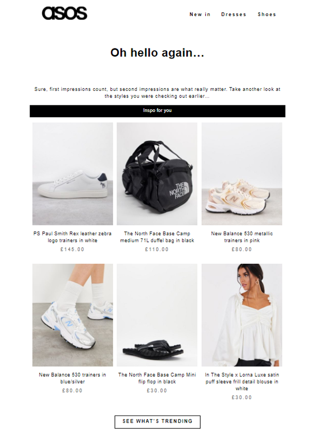ASOS Email Example ASOS Email Example