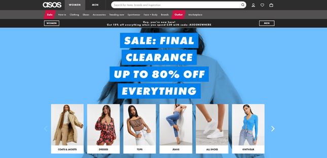 ASOS Layout ASOS Layout