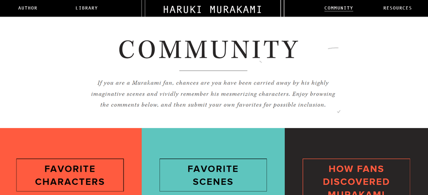 Best Writer Website Haruki Murakami Community