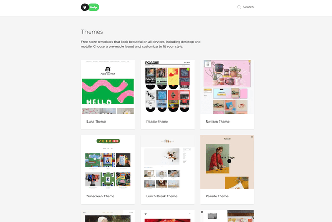 Big Cartel Design big cartel themes