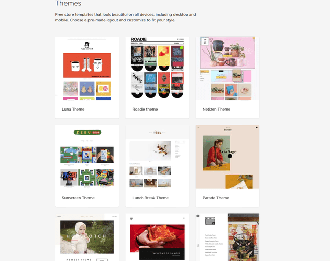 BigCartel themes BigCartel themes