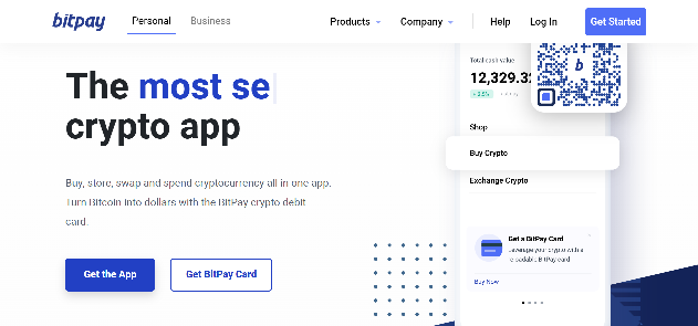 BitPay homepage
