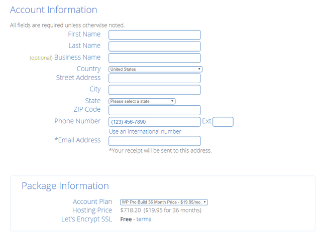 bluehost account setup wordpress blog bluehost account setup
