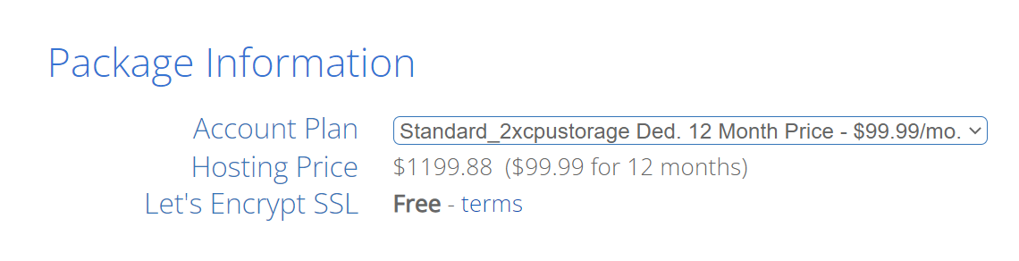 bluehost dedicated 12 month prices 12-month price for a standard Bluehost dedicated hosting plan