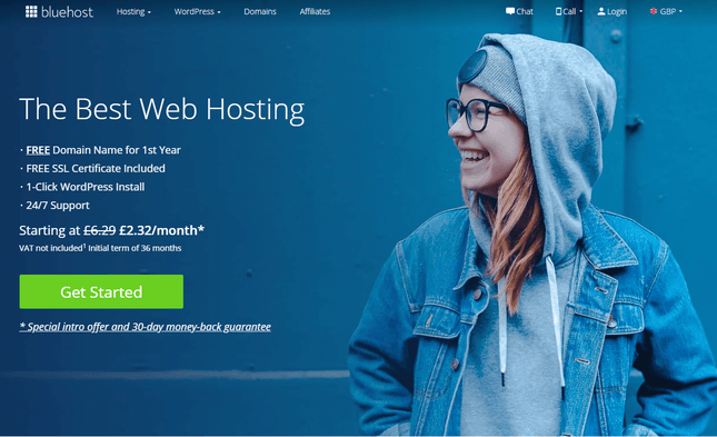 bluehost hosting multilingual wordpress site