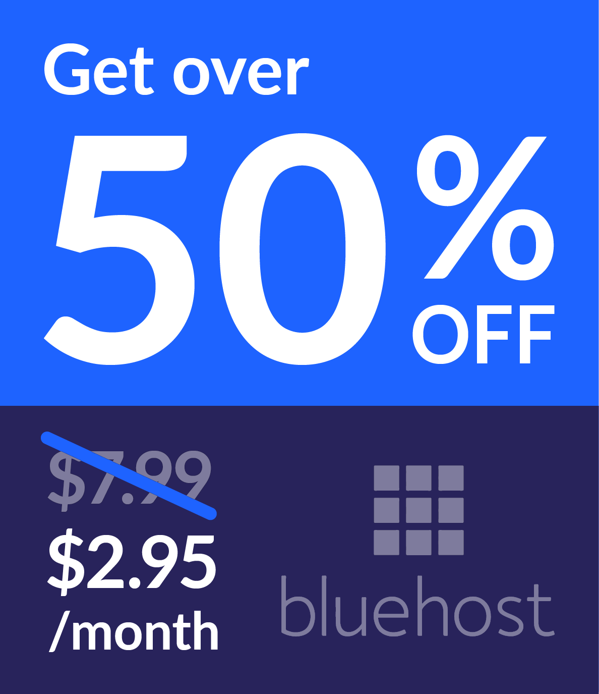bluehost offer graphic bluehost discount information