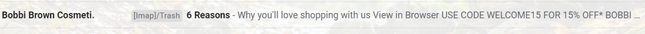Bobbi Brown Subject Line Bobbi Brown Subject Line
