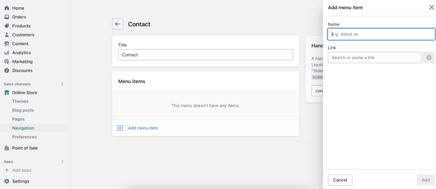 change Shopify URL Shopify dashboard settings for changing URL