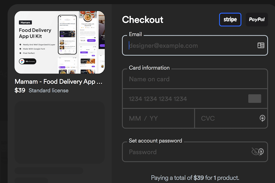 checkout page example screenshot checkout page example screenshot