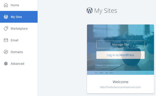 comment developper un site web panneau de commande bluehost