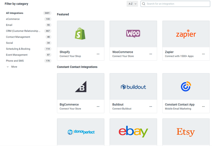 constant contact integrations constant contact integrations