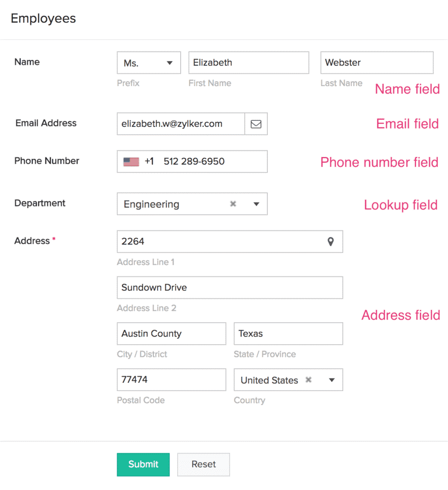 conversion rate form field Completed form to track conversion rates with example information