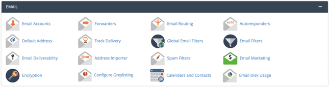 cpanel email cPanel also controls aspects related to emails under Email Management.