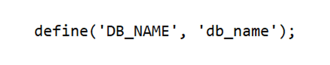 database name database name code