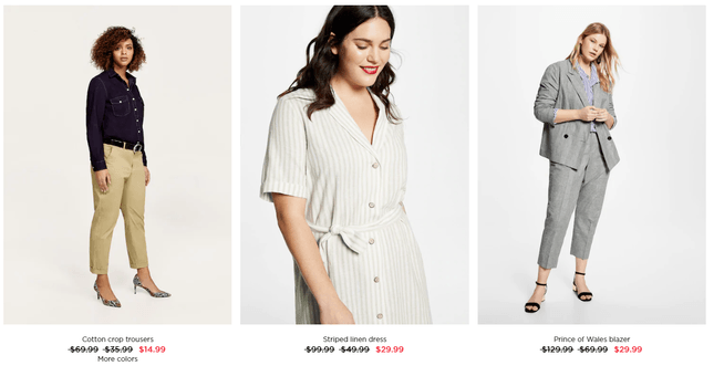 discounting sales prices mango outlet example discounting sales prices mango outlet example