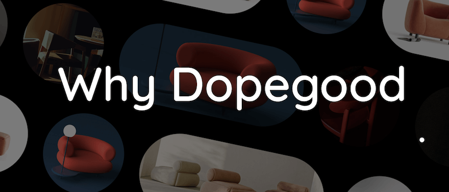 Dopegood website screenshot Dopegood website screenshot