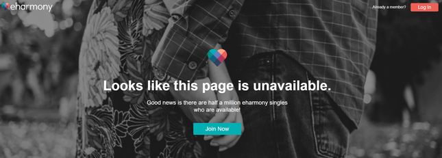 eharmony error page microcopy eharmony error page microcopy