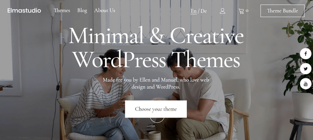 elma studio tech wordpress theme digital products