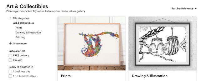 etsy etsy selling art