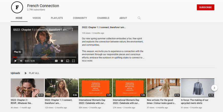 French Connection YouTube Channel French Connection YouTube Channel