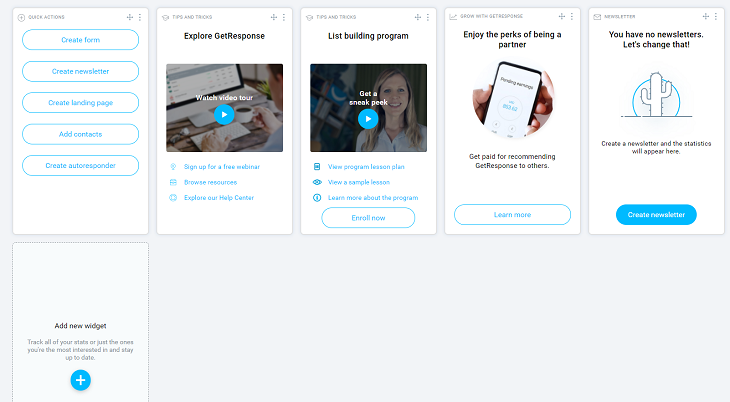 GetResponse_dashboard GetResponse dashboard