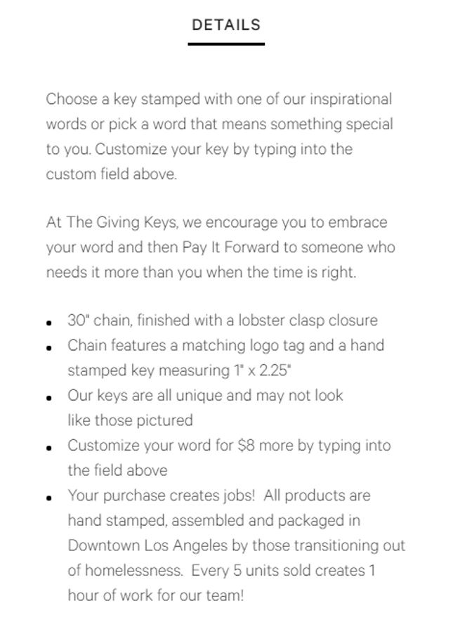 giving keys product description backstory giving keys product description