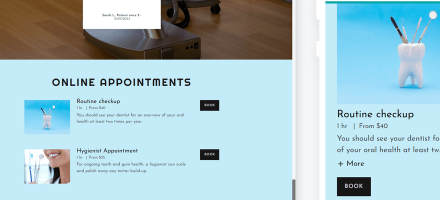 godaddy desktop and mobile view