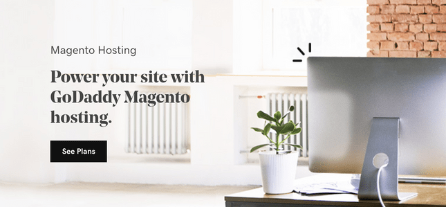 godaddy hosting magento home