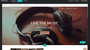 GoDaddy website template for music
