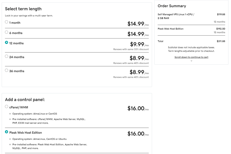 GoDaddy VPS checkout aspnet hosting