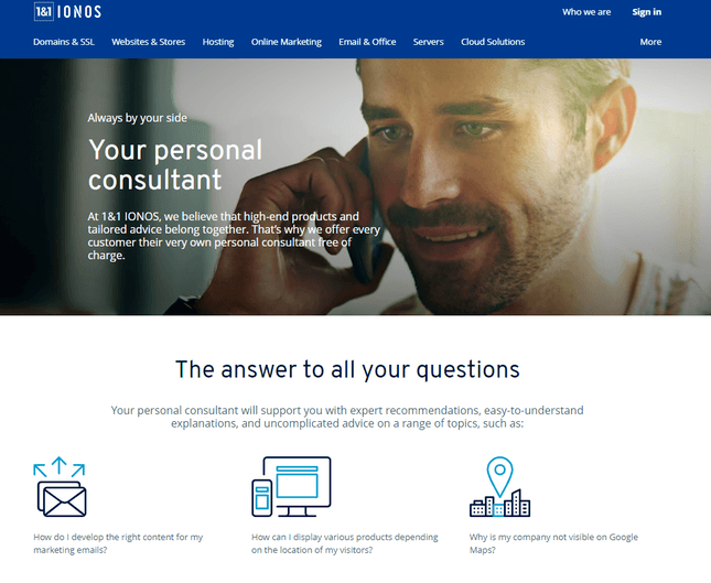 GoDaddy vs 1&1 IONOS Personal Consultant 1&1 ionos personal consultant
