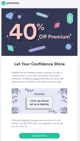 Grammarly promotional Grammarly promotional