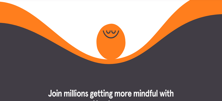 headspace website illustration background example