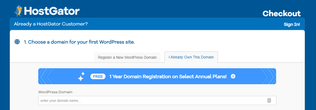 hostgator setup domain name already registered hostgator setup domain name already registered